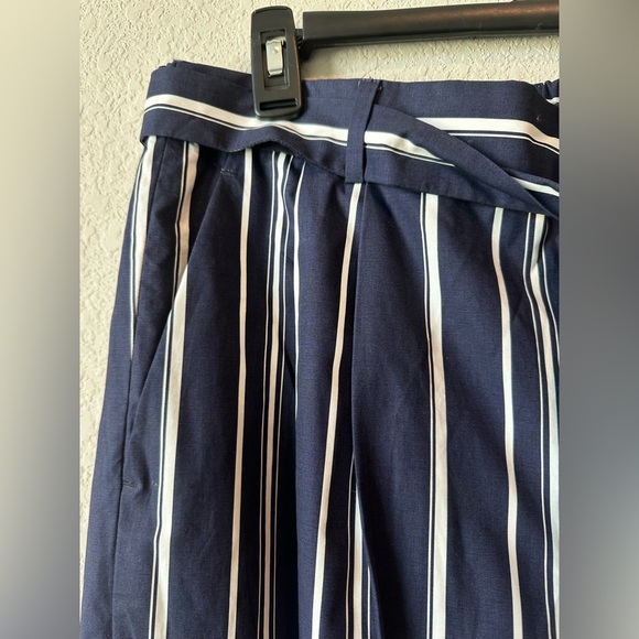 J. Crew Blue and White Wide Leg Pants Size 12 - Picture 11 of 11